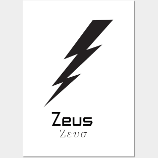 Minimalist Zeus Posters and Art